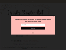 Tablet Screenshot of deirdreriordanhall.com
